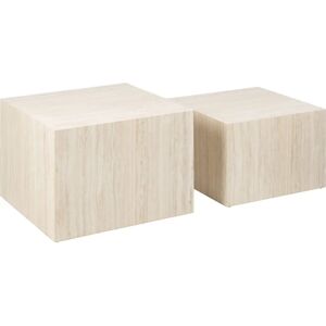 ACTONA GROUP Dice sofaborde - Beige, Rustik, Pladsbesparende ACTONA GROUP Dice sofaborde - Beige, Rustik, Pladsbesparende