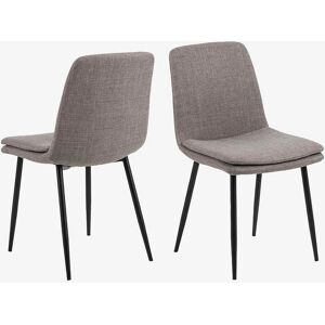 NORDFORM Becca - Chaise de salle à manger gris clair-marron moderne - Publicité NORDFORM Becca - Chaise de salle à manger gris clair-marron moderne - Publicité