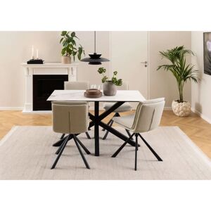 ACTONA GROUP Heaven - Keramisk spisestuebord, svart & hvitt - 135x80cm ACTONA GROUP Heaven - Keramisk spisestuebord, svart & hvitt - 135x80cm