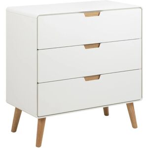 Actona Lowell Sideboard - 3 Schubladen, Weiß, MDF, Nordischer Stil Actona Lowell Sideboard - 3 Schubladen, Weiß, MDF, Nordischer Stil