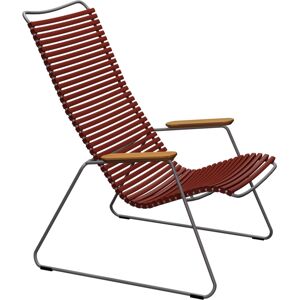Fauteuil lounge HOUE Click - Paprika - Lames réglables - Fauteuil relax - Publicité Fauteuil lounge HOUE Click - Paprika - Lames réglables - Fauteuil relax - Publicité