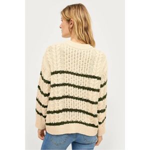 Soaked in Luxury - slFranna stripegen genser - Hvit - Kvinner Soaked in Luxury - slFranna stripegen genser - Hvit - Kvinner