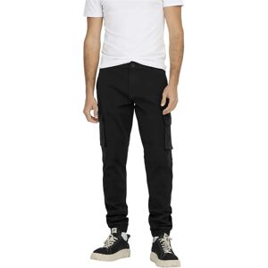 Only & Sons Onscam Stage Cargo Cuff Pg 6687 (22016687) - svart Only & Sons Onscam Stage Cargo Cuff Pg 6687 (22016687) - svart