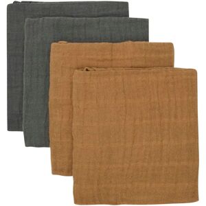 Pippi Bio Baby Musselin Tücher - 4er Pack - 65x65 - Indian Tan Pippi Bio Baby Musselin Tücher - 4er Pack - 65x65 - Indian Tan