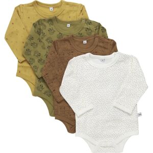Pippi Babywear 3819_384_80 Body - Lange mouwen, 4 stuks Pippi Babywear 3819_384_80 Body - Lange mouwen, 4 stuks