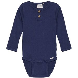 Minymo långärmad babybody - Mörk marinblå - Body Minymo långärmad babybody - Mörk marinblå - Body