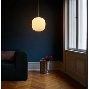 Louis Poulsen VL45 Radiohus Pendel - 25cm - Messing / Opalhvid Louis Poulsen VL45 Radiohus Pendel - 25cm - Messing / Opalhvid