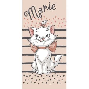 Beige bomuldshåndklæde Disney Aristocat - 70x140 cm Beige bomuldshåndklæde Disney Aristocat - 70x140 cm