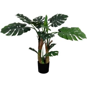 Home-tex Kunstig Fingerphilodendron Monstera Plante - 100cm - Store Grønne Blader - Kunstig Plante Home-tex Kunstig Fingerphilodendron Monstera Plante - 100cm - Store Grønne Blader - Kunstig Plante