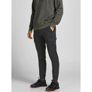 Jack & Jones St Marco Joe Cuffed Cargo Broeken (12186889) zwart Jack & Jones St Marco Joe Cuffed Cargo Broeken (12186889) zwart