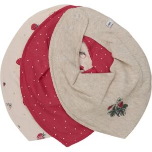 Pippi Baby Lätzchen - 3er Pack - Echtes Rot - Unisex Pippi Baby Lätzchen - 3er Pack - Echtes Rot - Unisex
