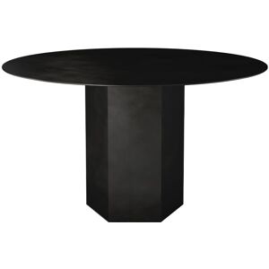 Epic Svart Stål Spisebord Ø 130cm - Moderne Skulptural Design Epic Svart Stål Spisebord Ø 130cm - Moderne Skulptural Design