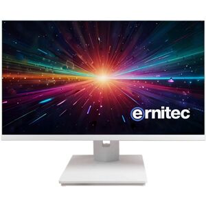 Moniteur Ernitec 24" Full HD LED Blanc - Surveillance - Publicité Moniteur Ernitec 24" Full HD LED Blanc - Surveillance - Publicité