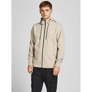 Jack & Jones Sweatjacke mit hohem Kragen (12204926) - schwarz Jack & Jones Sweatjacke mit hohem Kragen (12204926) - schwarz