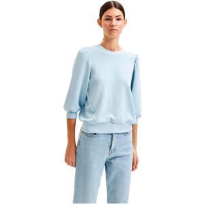 Selected FEMME - Model slfTenny 3/4 Sweat Top - Blå - Kvinde Selected FEMME - Model slfTenny 3/4 Sweat Top - Blå - Kvinde