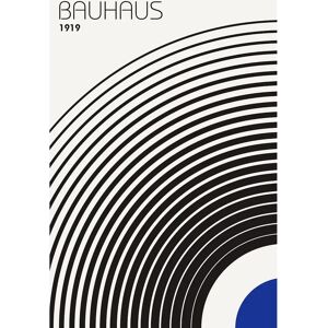 Malerifabrikken Bauhaus 4 Blå Plakat - Plakat Malerifabrikken Bauhaus 4 Blå Plakat - Plakat