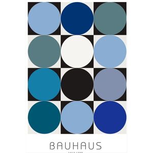 Malerifabrikken Bauhaus 6 Blå - Plakat Malerifabrikken Bauhaus 6 Blå - Plakat