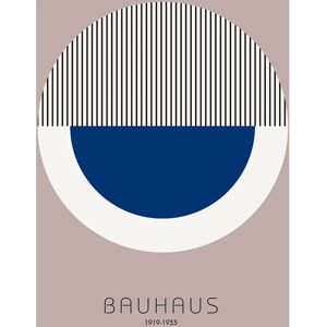 Malerifabrikken Bauhaus 7 Blå - Størrelse: 30X40 - Plakat Malerifabrikken Bauhaus 7 Blå - Størrelse: 30X40 - Plakat