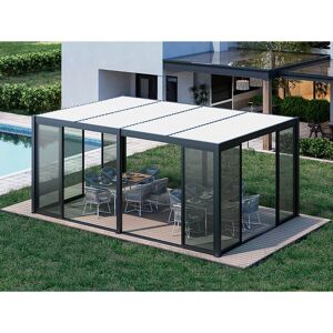 Dancover San Pablo - Pabellón bioclimático con puertas correderas de vidrio Dancover San Pablo - Pabellón bioclimático con puertas correderas de vidrio