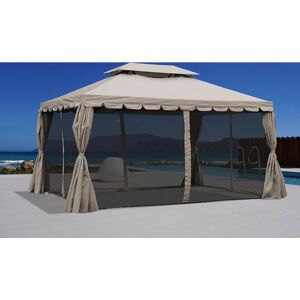 Dancover Osiris 3x4m Pabellón de Jardín Beige Oscuro - Pabellón de Jardín Dancover Osiris 3x4m Pabellón de Jardín Beige Oscuro - Pabellón de Jardín