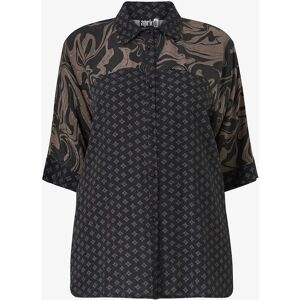 Aprico Svart Kimono-fit Skjorta - Skjorta Aprico Svart Kimono-fit Skjorta - Skjorta