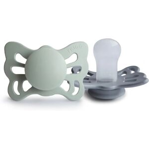 Conjunto de 2 Chupetas Borboleta em Silicone Frigg - Bebês 0-6M Conjunto de 2 Chupetas Borboleta em Silicone Frigg - Bebês 0-6M