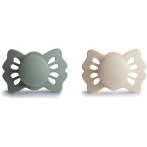 Frigg Modèle 50746 - Sucette en Silicone Crème/Sauge Satin - Coffret Bébé - Publicité Frigg Modèle 50746 - Sucette en Silicone Crème/Sauge Satin - Coffret Bébé - Publicité