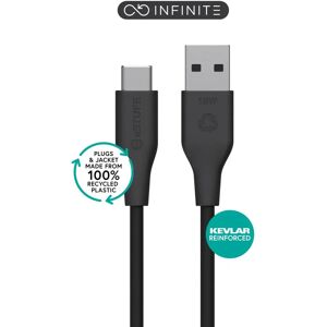 eSTUFF - INFINITE (GRS) - Negro - 1 m - USB-C a USB-A Cable eSTUFF - INFINITE (GRS) - Negro - 1 m - USB-C a USB-A Cable