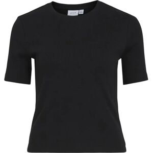 Vila - Top viSola S/S T-shirt - Sort 34 Kvinder Vila - Top viSola S/S T-shirt - Sort 34 Kvinder