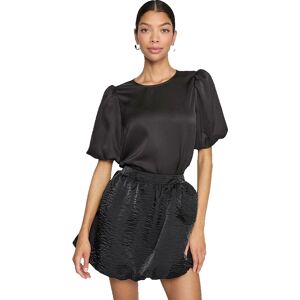 Vila - Svart satengpufftop - Top Vila - Svart satengpufftop - Top