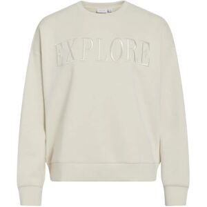 Vila - Collegepaita viReflect New Emb L/S Sweat Top - Grå - Sweatshirt Vila - Collegepaita viReflect New Emb L/S Sweat Top - Grå - Sweatshirt