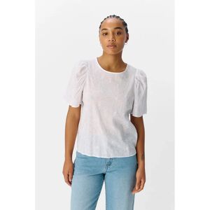 Object - Hvit S/S O-neck Top - 138 - Kvinner Object - Hvit S/S O-neck Top - 138 - Kvinner