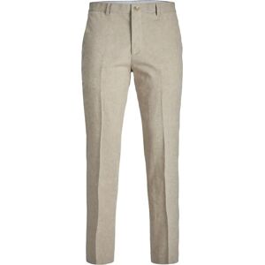 Jack & Jones JPRRIVIERA LINEN TROUSER SLIM FIT SN (12228724) - beige Jack & Jones JPRRIVIERA LINEN TROUSER SLIM FIT SN (12228724) - beige