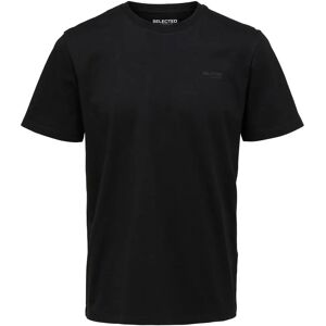 Selected Aspen Logo T-Shirt - Zwart - Maat 2X-Large - T-Shirt Selected Aspen Logo T-Shirt - Zwart - Maat 2X-Large - T-Shirt