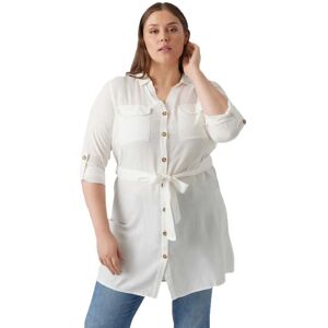 Vero Moda Curve Bumpy Long Sleeve Dress (10270759) - snow white Vero Moda Curve Bumpy Long Sleeve Dress (10270759) - snow white