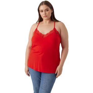 Vero Moda Curve - Top vmAna S/L Lace Top GA Curve - Rood - 48/50 - Top Type Vero Moda Curve - Top vmAna S/L Lace Top GA Curve - Rood - 48/50 - Top Type