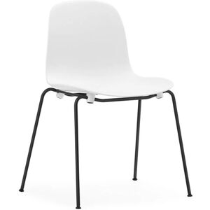 Normann Copenhagen - Sedia impilabile Form - Bianco/Nero - Designer Simon Legald Normann Copenhagen - Sedia impilabile Form - Bianco/Nero - Designer Simon Legald