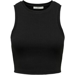 Only Vilma Zwart Mouwloos Croptop - Tops Only Vilma Zwart Mouwloos Croptop - Tops