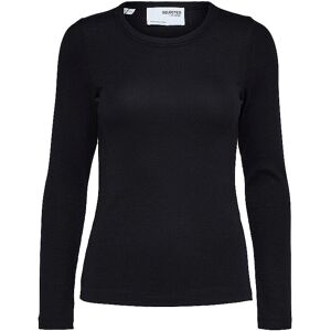 Selected Femme - Langermede topper - Svart - Langermede topper - Kvinnetopper - Tett passform - Bærekraftig fiber Selected Femme - Langermede topper - Svart - Langermede topper - Kvinnetopper - Tett passform - Bærekraftig fiber