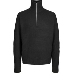 Jack & Jones Jorollie knit half zip sn (12241817-4293182) black Jack & Jones Jorollie knit half zip sn (12241817-4293182) black