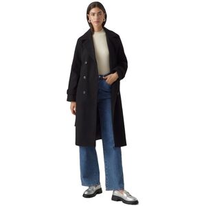 Vero Moda - Long Trenchcoat - Black - Web Material Vero Moda - Long Trenchcoat - Black - Web Material
