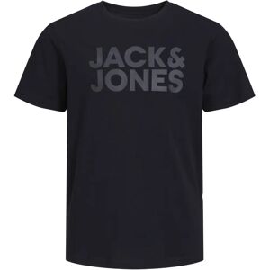 Jack & Jones Kids' Logo Cotton T-Shirt - T-shirt - Black Jack & Jones Kids' Logo Cotton T-Shirt - T-shirt - Black