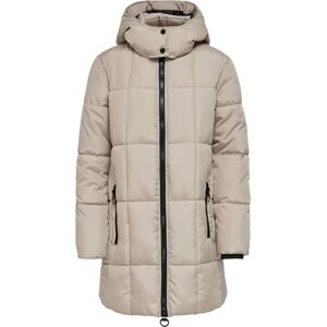 JDY Daisy Puffer Coat - Varm kvindeslammet jakke med hætte og høj krave JDY Daisy Puffer Coat - Varm kvindeslammet jakke med hætte og høj krave