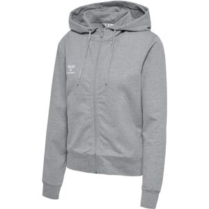 HUMMEL Damen Hmlgo 2.0 Zip Hoodie - Grey Melange - Sweatshirt HUMMEL Damen Hmlgo 2.0 Zip Hoodie - Grey Melange - Sweatshirt