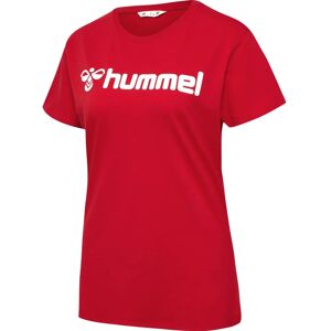 Hummel Women's Red Stretch Logo T-Shirt - Casual Top Hummel Women's Red Stretch Logo T-Shirt - Casual Top