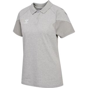 HUMMEL Hmltravel Polo Woman Light Grey Melange - T-Shirt HUMMEL Hmltravel Polo Woman Light Grey Melange - T-Shirt