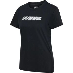 HUMMEL Hmlelemental Logo Cotton Tee Vrouw Zwart XS - T-shirt HUMMEL Hmlelemental Logo Cotton Tee Vrouw Zwart XS - T-shirt