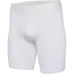 Hummel Męskie krótkie legginsy - Wydajność - Biały Hummel Męskie krótkie legginsy - Wydajność - Biały