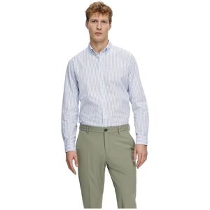 Selected Homme Slimrick-poplin Blå L Skjorte - Skjorte Selected Homme Slimrick-poplin Blå L Skjorte - Skjorte