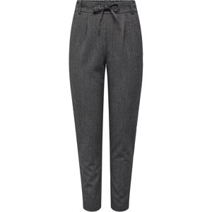 ONLY Women's Dark Grey Pants - Regular Fit, Drawstring, Mid-Waist ONLY Women's Dark Grey Pants - Regular Fit, Drawstring, Mid-Waist
